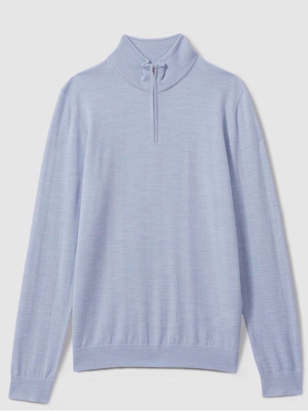 Reiss Zip Merino Wool Sweater in XS